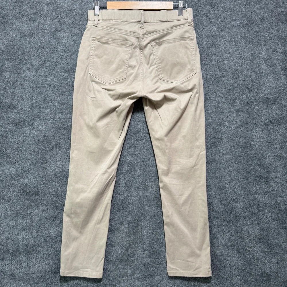 Uniqlo Ultra Stretch Skinny Khaki Pants‎ Mens Size S 27-30 Beige Tapered